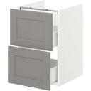 IKEA - ENHET Base CB F Washbasin W 2 Drawers, grey/white 80x42x60 cm
