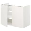 IKEA - ENHET BS CB F WB W shlf/doors, White 80x42x60 cm
