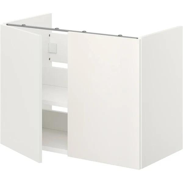 IKEA - ENHET BS CB F WB W shlf/doors, White 80x42x60 cm
