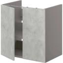 IKEA - ENHET BS CB F WB W shlf/doors, White/Oak Effect 80x42x60 cm