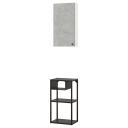 IKEA - ENHET Wall Storage Combination, anthracite/concrete Effect 40x30x150 cm