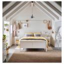 IKEA - HEMNES Bed Frame, White Stain Double