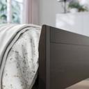 IKEA - IDANÄS Bed Frame, Dark Brown Stained Queen