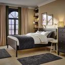 IKEA - IDANÄS Bed Frame, Dark Brown Stained Queen