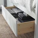 IKEA - IDANÄS Bed Frame With Storage, white/Lönset Full/Double