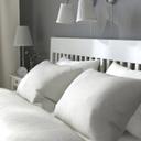 IKEA - IDANÄS Bed Frame With Storage, white/Lönset Full/Double