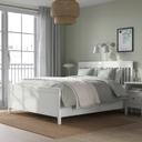 IKEA - IDANÄS Bed Frame With Storage, white/Lönset Full/Double