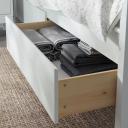 IKEA - IDANÄS Bed Frame With Storage, white/Luröy Full/Double