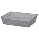 IKEA - KOMPLEMENT Metal Basket, Patterned/dark Grey 75x58 cm