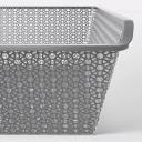IKEA - KOMPLEMENT Metal Basket, Patterned/dark Grey 75x58 cm