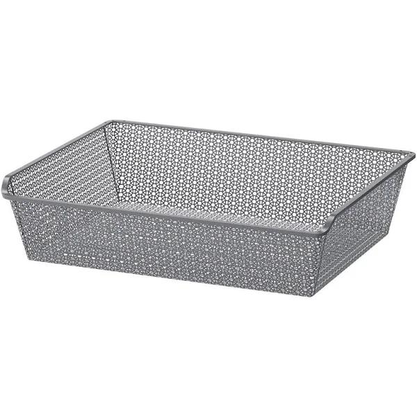 IKEA - KOMPLEMENT Metal Basket, Patterned/dark Grey 75x58 cm