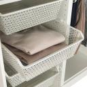 IKEA - KOMPLEMENT Metal Basket, Patterned/white 50x58 cm