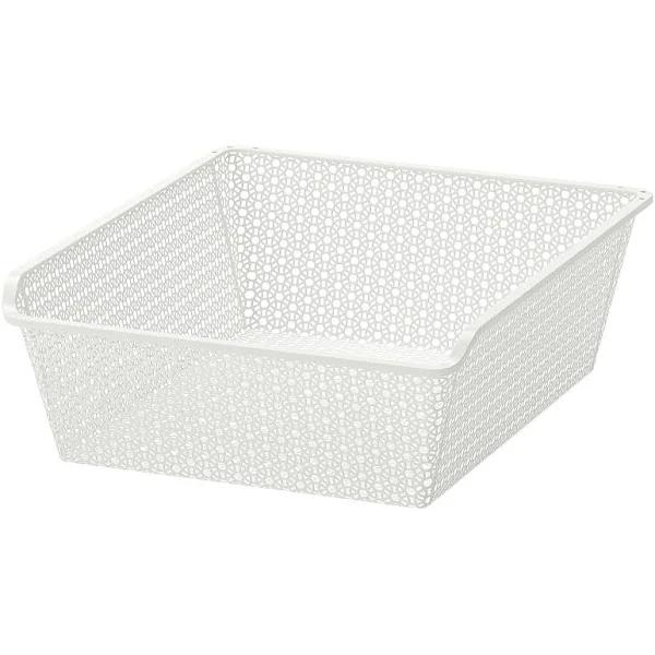 IKEA - KOMPLEMENT Metal Basket, Patterned/white 50x58 cm