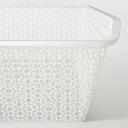 IKEA - KOMPLEMENT Metal Basket with Pull-out Rail, White 75x58 cm