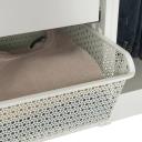 IKEA - KOMPLEMENT Metal Basket with Pull-out Rail, White 75x58 cm