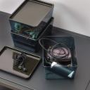 IKEA - KUGGIS Box with Lid, Transparent Black 13x18x8 cm