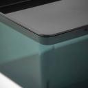 IKEA - KUGGIS Box with Lid, Transparent Black 13x18x8 cm