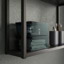 IKEA - KUGGIS Box with Lid, Transparent Black 13x18x8 cm