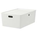 IKEA - KUGGIS Box With Lid, White 37x54x21 cm