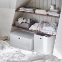 IKEA - KUGGIS Box With Lid, White 37x54x21 cm