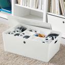 IKEA - KUGGIS Box With Lid, White 37x54x21 cm