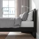 IKEA - Malm Bed Frame, High, black-Brown Single