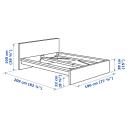 IKEA - Malm Bed Frame, High, White 180x200 cm