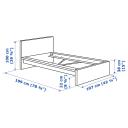 IKEA - Malm Bed Frame, High, White Single