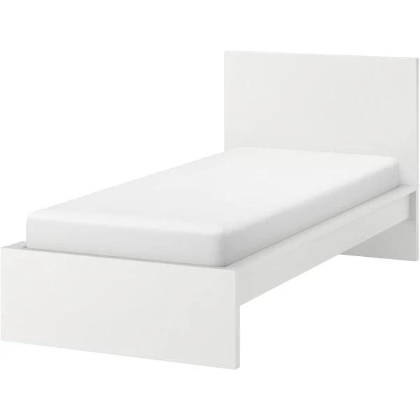 IKEA - Malm Bed Frame, High, White Single