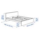 IKEA - Malm Bed Frame, High, White Stained Oak Veneer Double