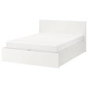IKEA - Malm Ottoman Bed, White Queen