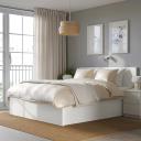IKEA - Malm Ottoman Bed, White Queen
