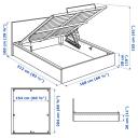 IKEA - Malm Ottoman Bed, White Queen