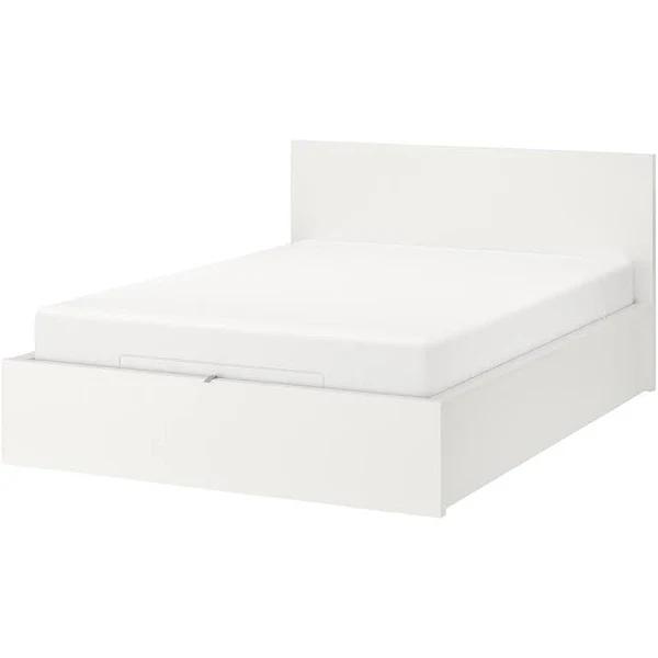 IKEA - Malm Ottoman Bed, White Queen