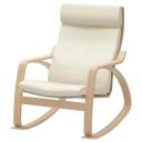 IKEA - POÄNG Rocking-chair, birch/Glose Eggshell Width: 68 cm