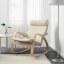 IKEA - POÄNG Rocking-chair, birch/Glose Eggshell Width: 68 cm