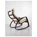 IKEA - POÄNG Rocking-chair, black-brown/Glose Eggshell Width: 68 cm