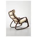 IKEA - POÄNG Rocking-chair, brown/Glose Eggshell Width: 68 cm