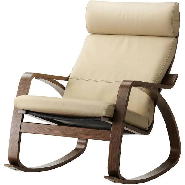 IKEA - POÄNG Rocking-chair, brown/Glose Eggshell Width: 68 cm