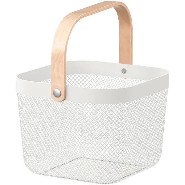 IKEA - RISATORP Basket, White 25x26x18 cm