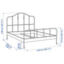 IKEA - SAGSTUA Bed Frame, Black Double