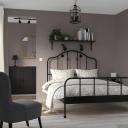IKEA - SAGSTUA Bed Frame, Black Double