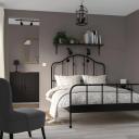IKEA - SAGSTUA Bed Frame, Black Double