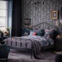 IKEA - SAGSTUA Bed Frame, Black Double
