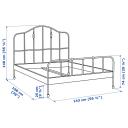 IKEA - SAGSTUA Bed Frame, Black Double