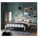 IKEA - SAGSTUA Bed Frame, Black Double