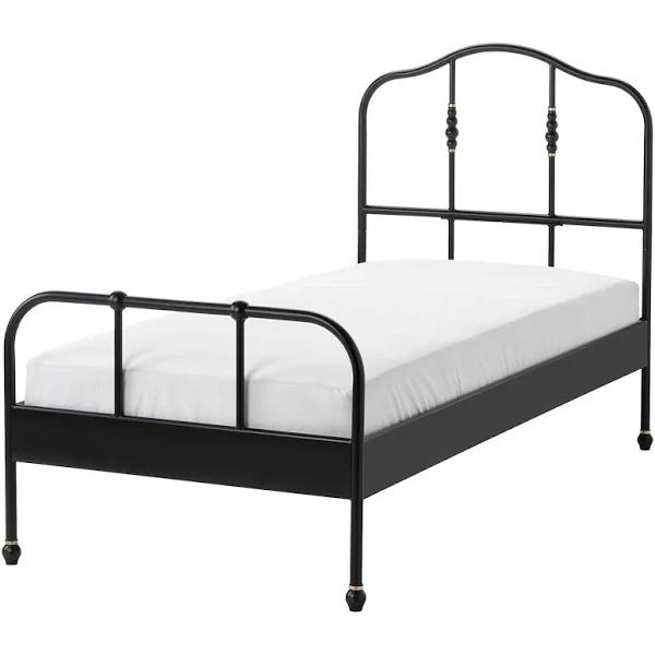 IKEA - SAGSTUA Bed Frame, black/Luröy Single