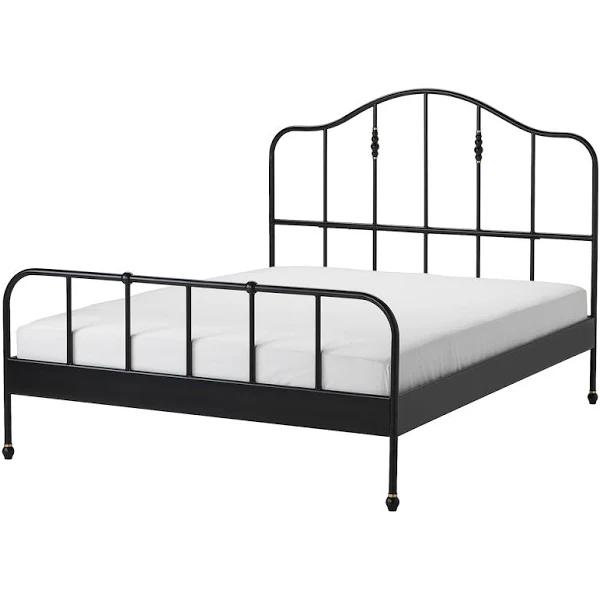 IKEA - SAGSTUA Bed Frame, Black Queen
