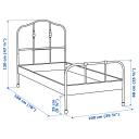 IKEA - SAGSTUA Bed Frame, Black Single
