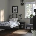IKEA - SAGSTUA Bed Frame, Black Single